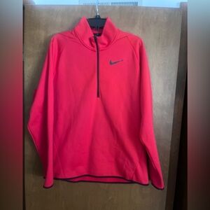 Nike Red Half-Zip Top